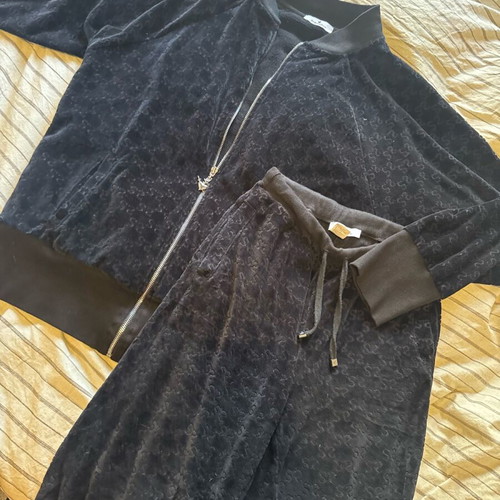 Sugarfree tracksuit set used, size small, black