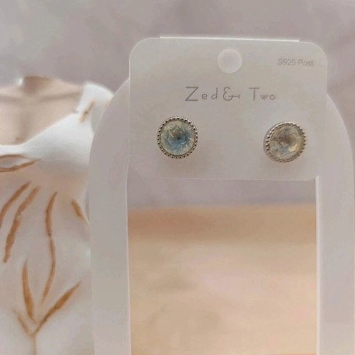 Earrings with sea diamond new, turquoise and silver