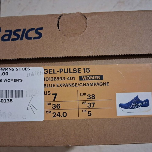 Asics Gel-Pulse 15 Running Blue Women's Size 38 New