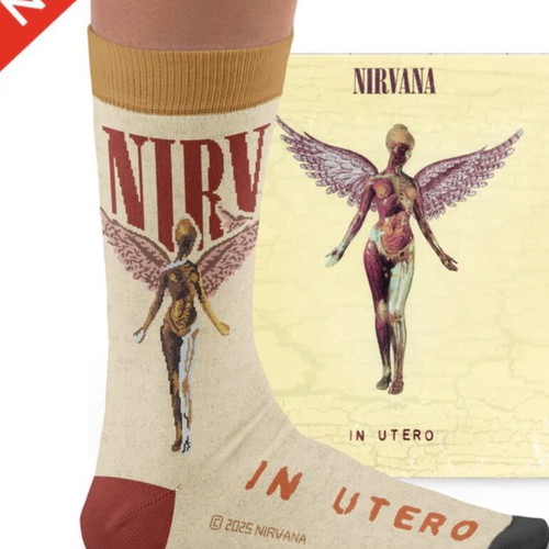 Nirvana socks, official Sock Affairs cotton design