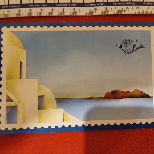Official ELTA card-postal new with Cycladic landscape