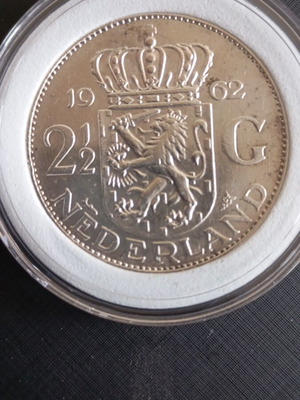 Silver Dutch coin 1962 like new