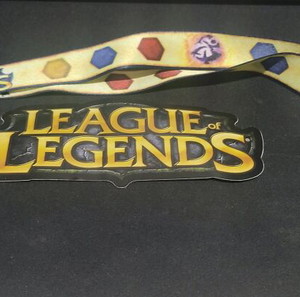 Neck keychain / Κρεμαστό λαιμού για κλειδιά + αυτοκόλλητο League of Legends