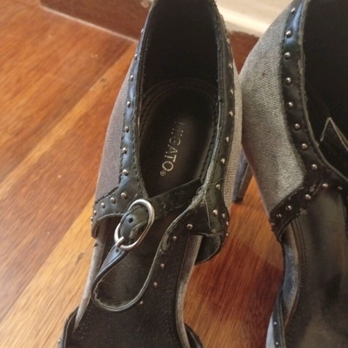 Migato gray black pumps almost like new size 39