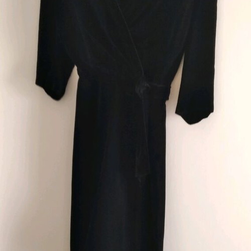 Velvet vintage dress black used, size M