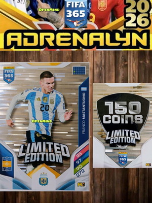 Κάρτα Mastaduono XXL limited FIFA 365 2026 Adrenalyn XL Argentina καινούργια