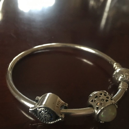 Silver bracelet with two elements new