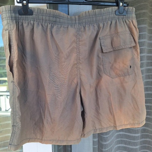 Men's swim shorts used, size Large, beige, Waves Swimming Gear