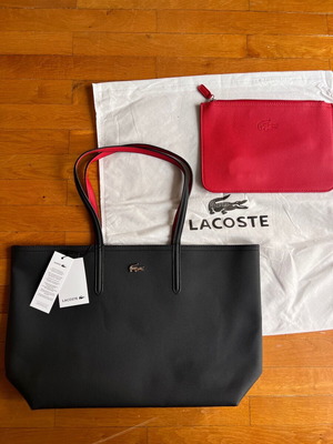 Lacoste shoulder bag new, black