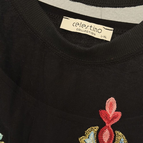 Celestino dress 2-piece set like new, black and colorful crop top