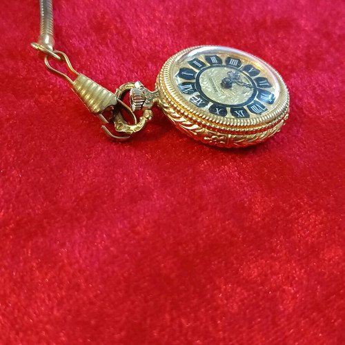 Spendid pocket watch wind-up like new with chain