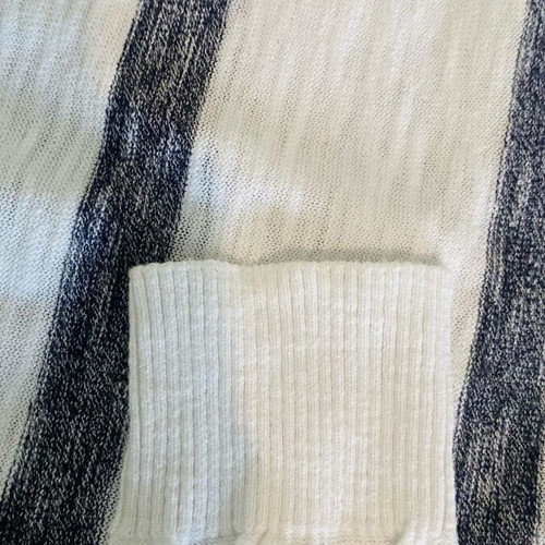 Knitted blouse Antony Morato like new, white with gray stripes, size M
