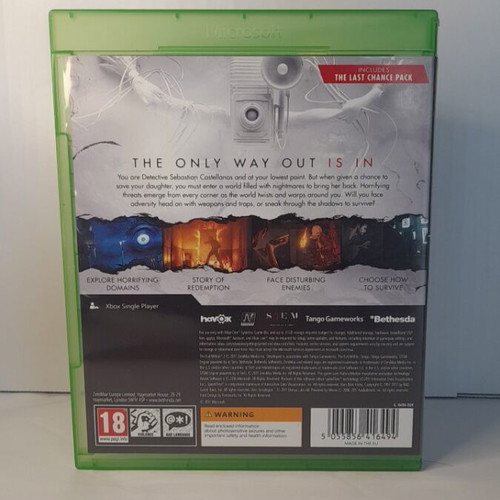 The Evil Within 2 Xbox One game, English version, complete with manual