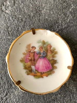 Small Limoge plate used, vintage