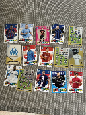 Panini Adrenalyn XL FIFA 365 cards like new, set of 15