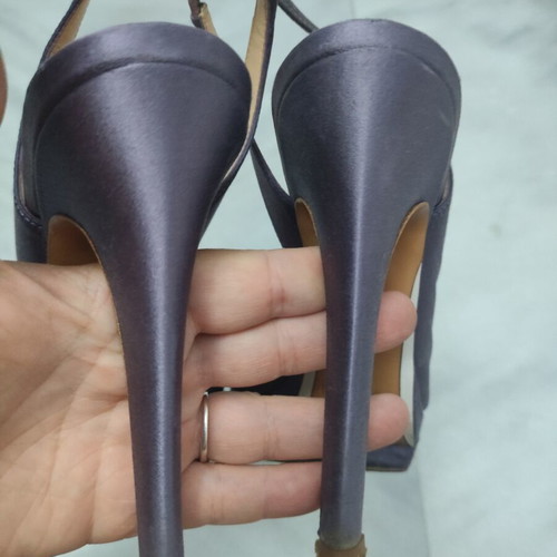 Pollini mule σατέν μωβ πέδιλα νούμερο 36,5