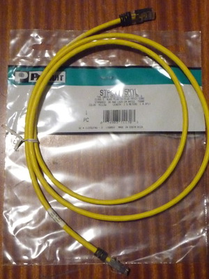 Panduit STP6X1.5MYL Shielded Patch Cable 1.5m like new