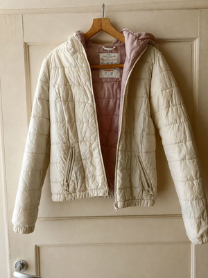 Teen jacket used, beige for 11-12 years old
