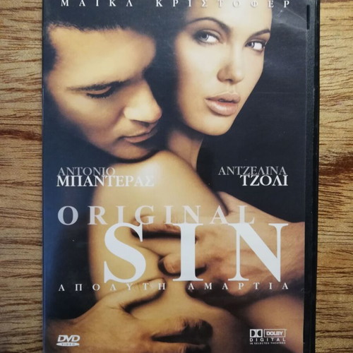 Original Sin DVD like new with Greek subtitles