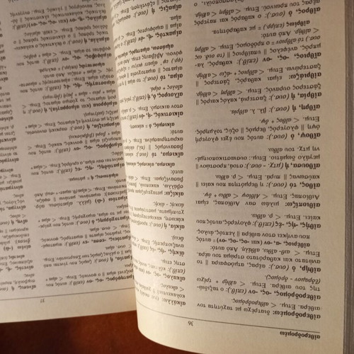 Ancient Greek Language Dictionary used