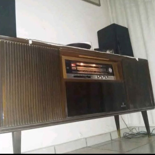Furniture with built-in radio used