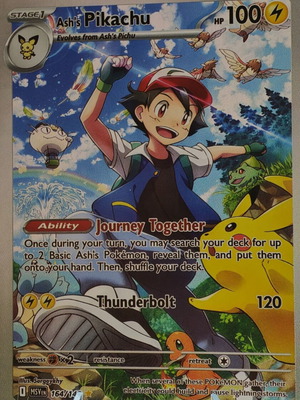 Κάρτα Pokemon Ash & Pikachu Adventures στυλ