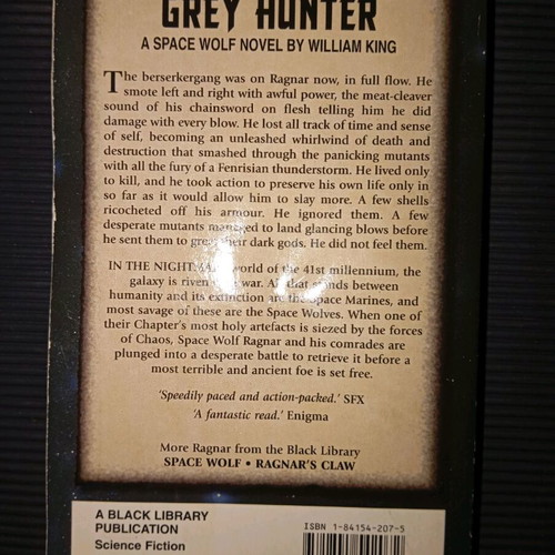Warhammer 40K Grey Hunter in good condition
