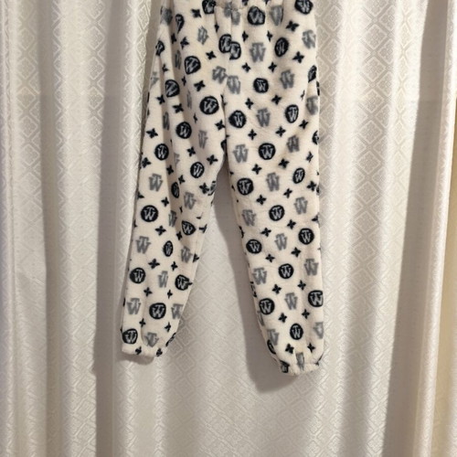 Fleece pants like new, size M, multicolor