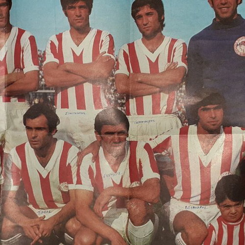 Olympiacos 1971 Championship Poster used, rare 50x68