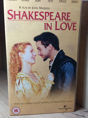 Shakespeare in Love VHS tape, original English edition, no subtitles