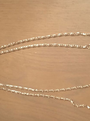 Stainless steel chain like new, over 1 meter, silver