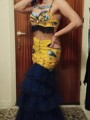 Στολή χορού oriental μεταχειρισμένη, σουτιέν και φούστα