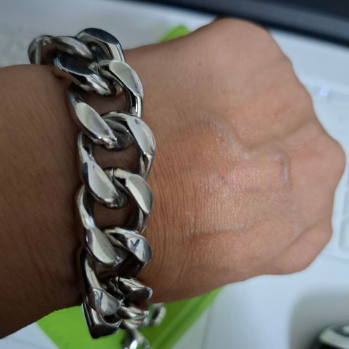 Steel very thick hand chain 23 cm new hypoallergenic