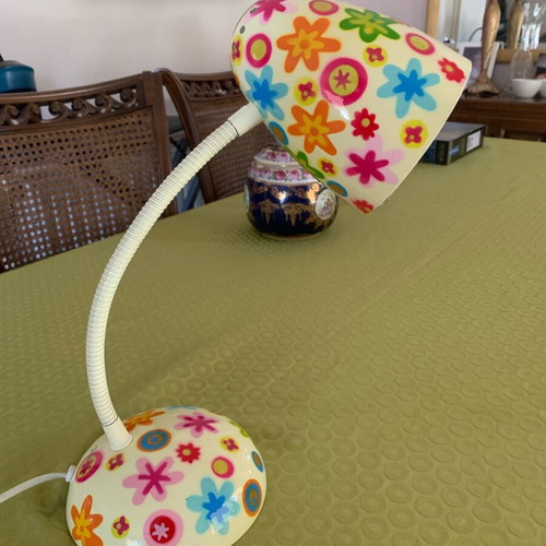 Pylones French vintage lamp used, max height 43 cm