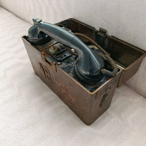 German military field telephone used