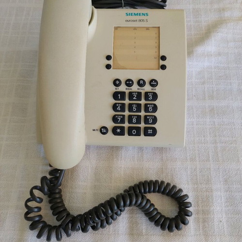 Siemens euroset 805 S telephone device used, wired