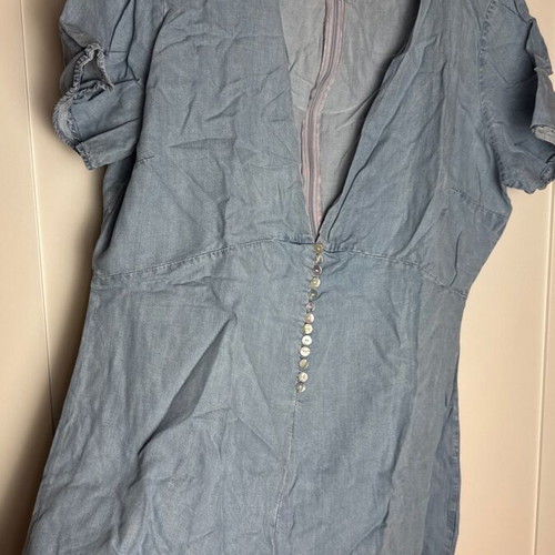 Zara denim playsuit used, light blue, size XL