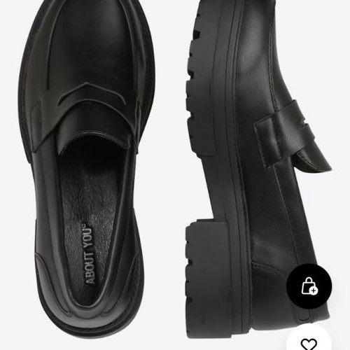 AboutYou Black Moccasins New Size 39