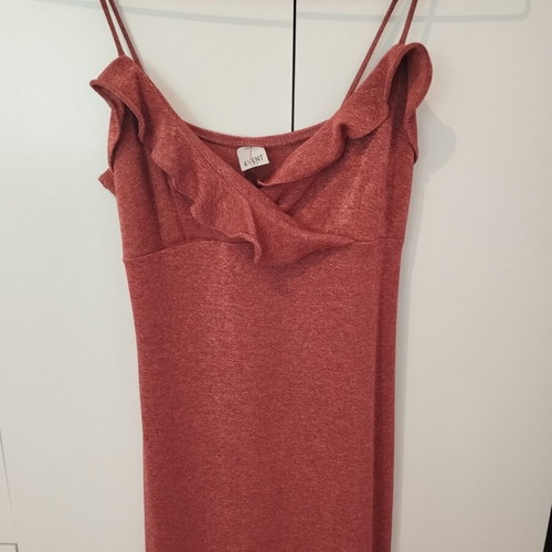 Red short dress used, size M 38 10
