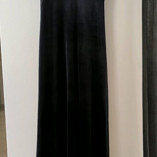 Long velvet dress new, black, size M