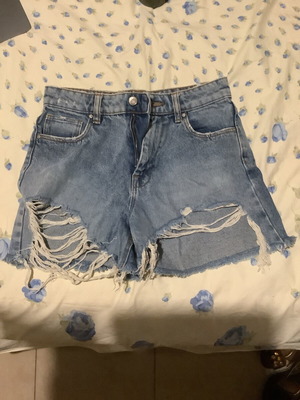 Γυναικείο denim σορτσάκι Zara σαν καινούργιο, μπλε, μέγεθος XS