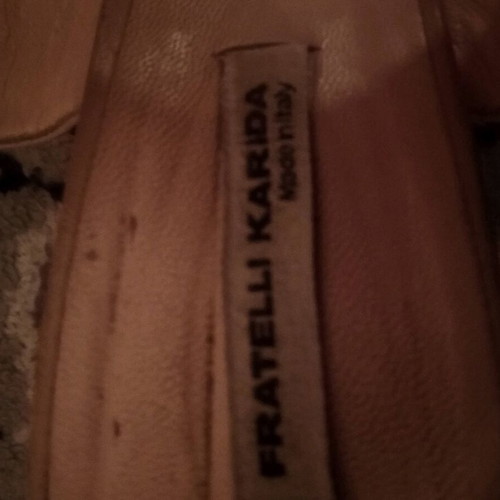 Fratelli Karida platform shoes used, beige, size 39