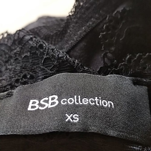 BSB lace bralette like new, black, size XS