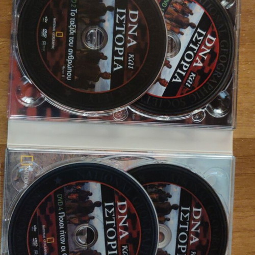 National Geographic collectible DVDs 4, like new, DNA and history