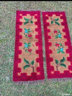 Handwoven loom rug set of 3 pieces like new