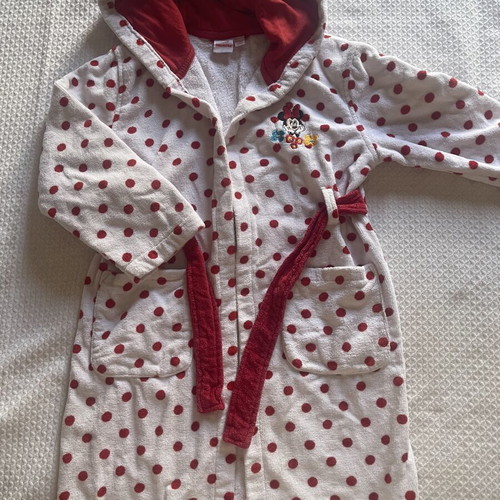 Disney Minnie Mouse children's bathrobe used, size 5-6 years