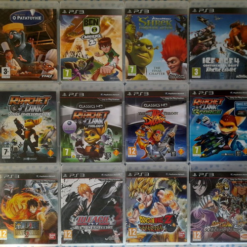 Cartoon and Anime Games PS3 like new