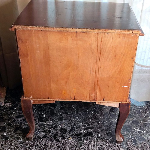 Vintage wooden nightstand used, ideal for DIY or upcycling