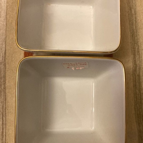 Christmas porcelain bowls Ionia Noel series like new, set of 2