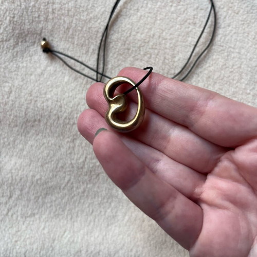 Silver 925 gold plated pendant like new by Greek designer Btal